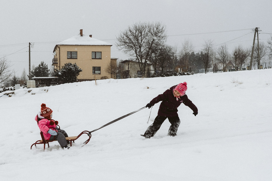 fotografia rodzinna - zimowy spacer