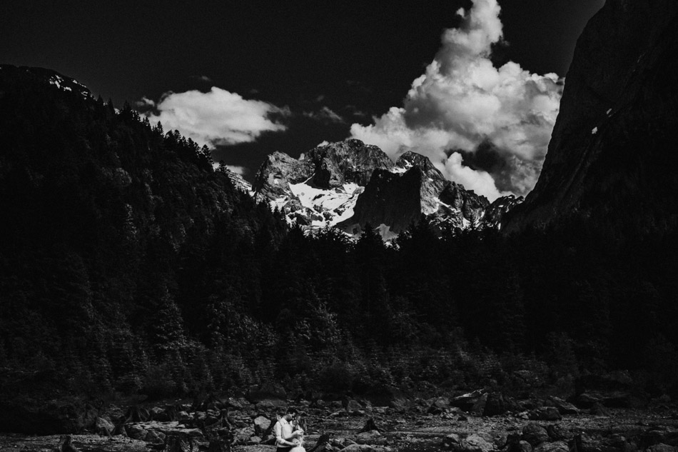 Plener ślubny za granicą - austria alpy